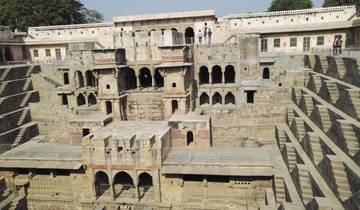 Well-preserved ancient stepwell with detailed architecture.