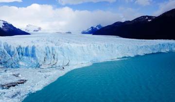 Perito Moreno Glacier with a view of the icy landscape.