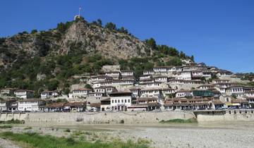 Berat houses on a hillside.