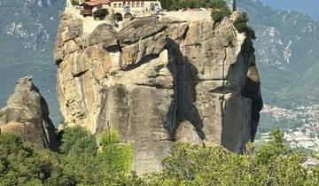 Monastery atop a high rock formation in Kalabaka.