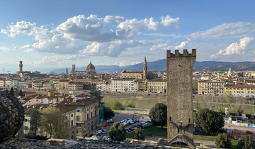 Skyline of Florence with architectural landmarks.