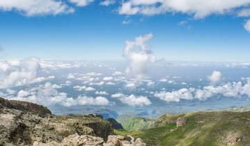 Breathtaking view from a mountain peak.