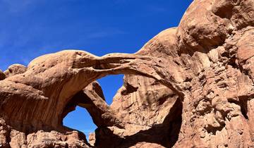 Rock arch formation at Arches National Park.