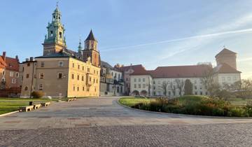 Wawel Royal Castle complex with multiple architectural styles