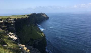 Cliffs of Moher with ocean views.