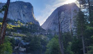 Majestic view of mountains in a national park setting.