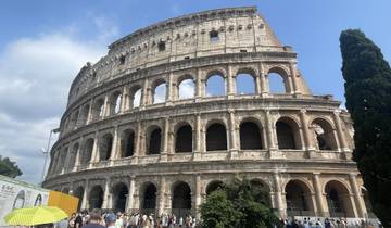 View of the Colosseum in Rome.