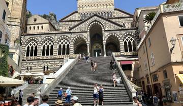 Staircase leading up to the Amalfi Cathedral.