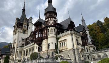 Peles Castle with intricate architecture