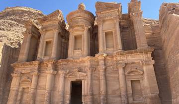 The Monastery at Petra, a rock-cut architecture.
