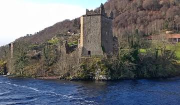 Medieval castle ruins on the edge of Loch Ness.