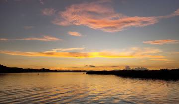Beautiful sunset over a calm ocean