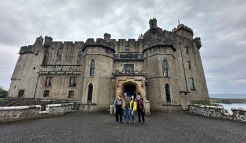 Group in front of a Scottish castle.