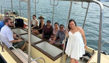 People on a boat enjoying a tour on the water.