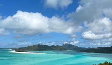 View of Whitehaven Beach with turquoise waters