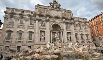 Fontana di Trevi in Rome with intricate sculptures.