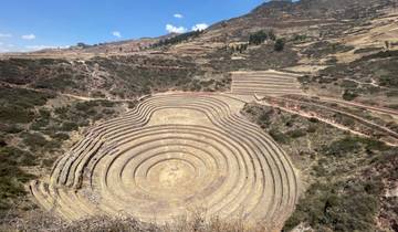 Terraced land at Moray in Peru.