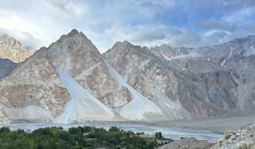 Mountain landscape with valleys and rivers
