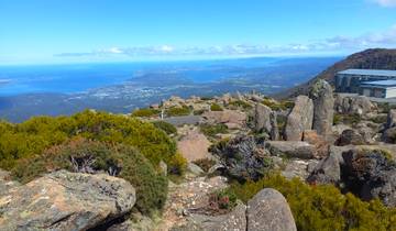 Natural landscape with rocks and greenery.
