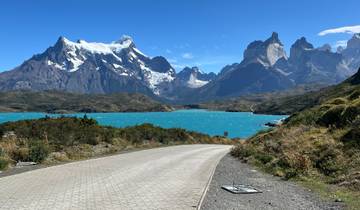 Breathtaking view of mountains with turquoise water.