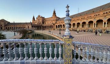 Plaza de España in Seville with intricate tile work.