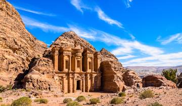 Petra's ancient rock-cut architecture.