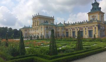 Splendid palace surrounded by gardens.
