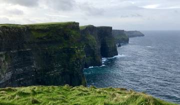 Cliffs overlooking the ocean.