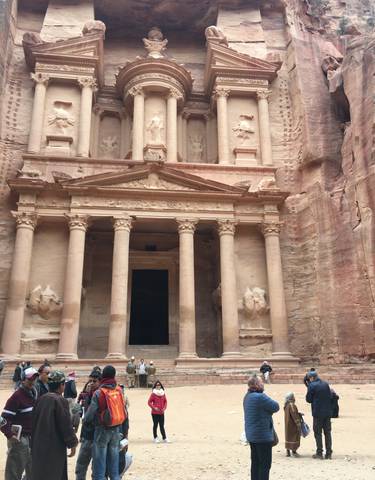 View of the Treasury at Petra.