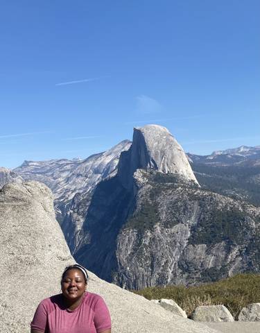 View of Half Dome in Yosemite National Park.