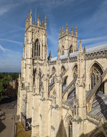 Ornate gothic cathedral with intricate stonework.