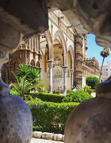 Beautiful architectural details of a historical building.