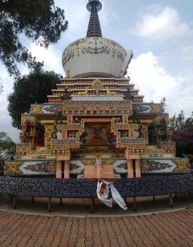 Elaborate, colorful decorative building with intricate designs.