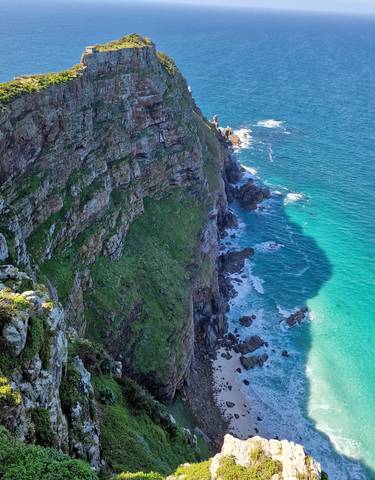 Cliffside view of ocean