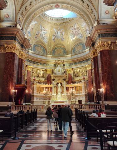 Beautifully decorated interior of a church or cathedral.