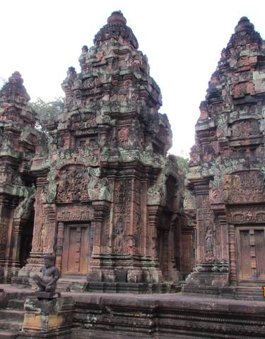 Ornately carved ancient temple complex.