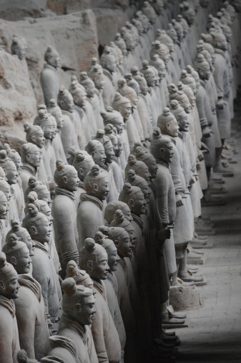 Terracotta Warriors, a collection of terracotta sculptures.