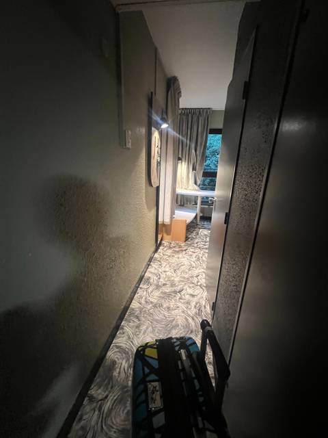 Interior of a room with various items.