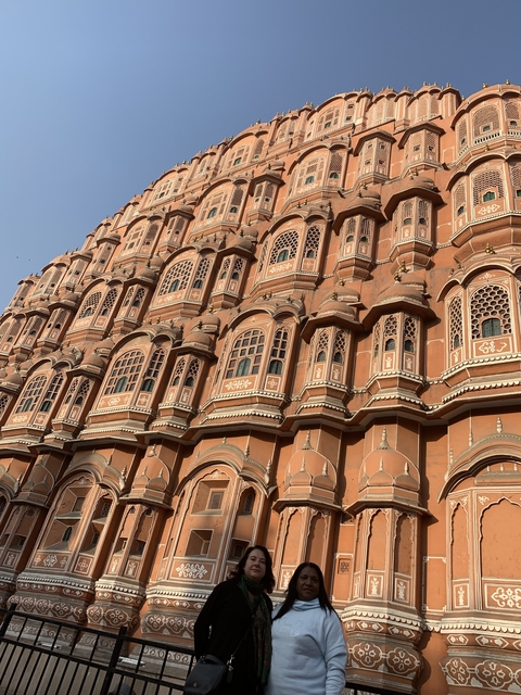 The Hawa Mahal with its unique windows.