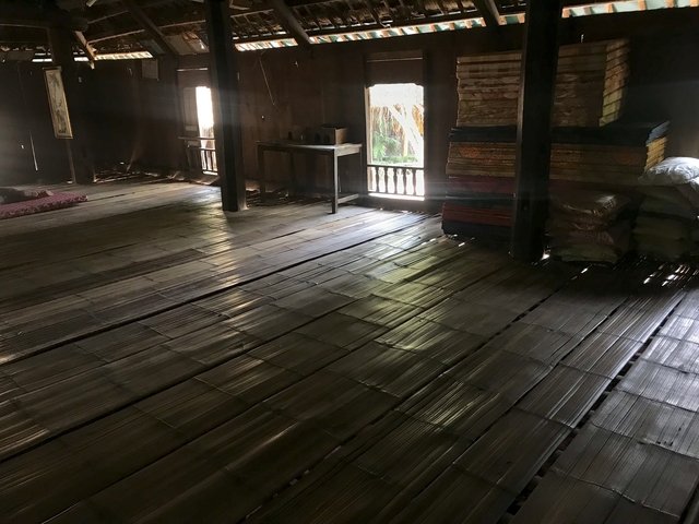 Interior of a traditional wooden house
