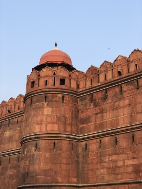 Red Fort with detailed architectural features.