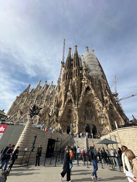 Exterior view of a large, intricate cathedral.