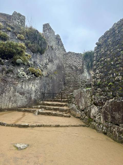 Stone structures at Machu Picchu.