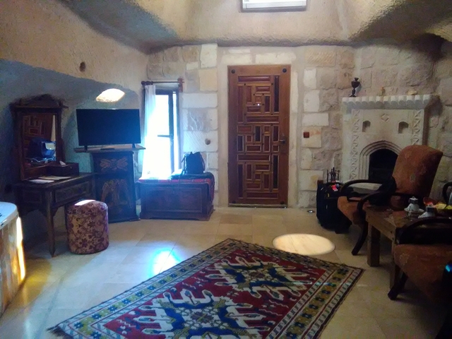 Interior of a room with traditional furnishings