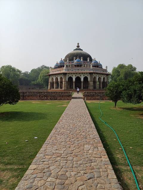      Pathway leading to a dome structure.
  
