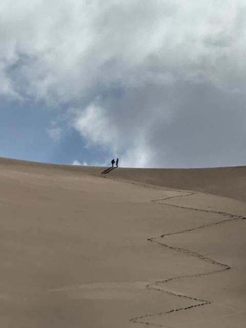       View of an observation deck against the sky.
  