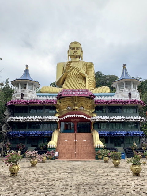 Golden Temple in Dambulla, Sri Lanka.