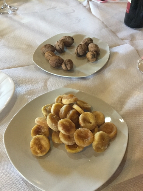       Plate with dried fruits and nuts.
  