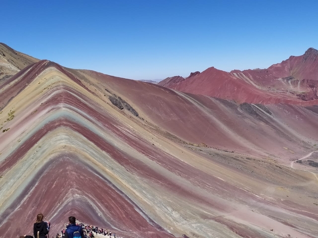       Colorful layers of Rainbow Mountain
  