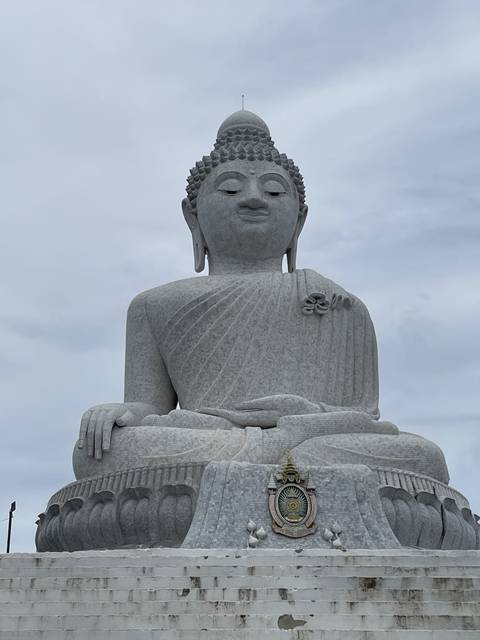 Large Buddha statue.